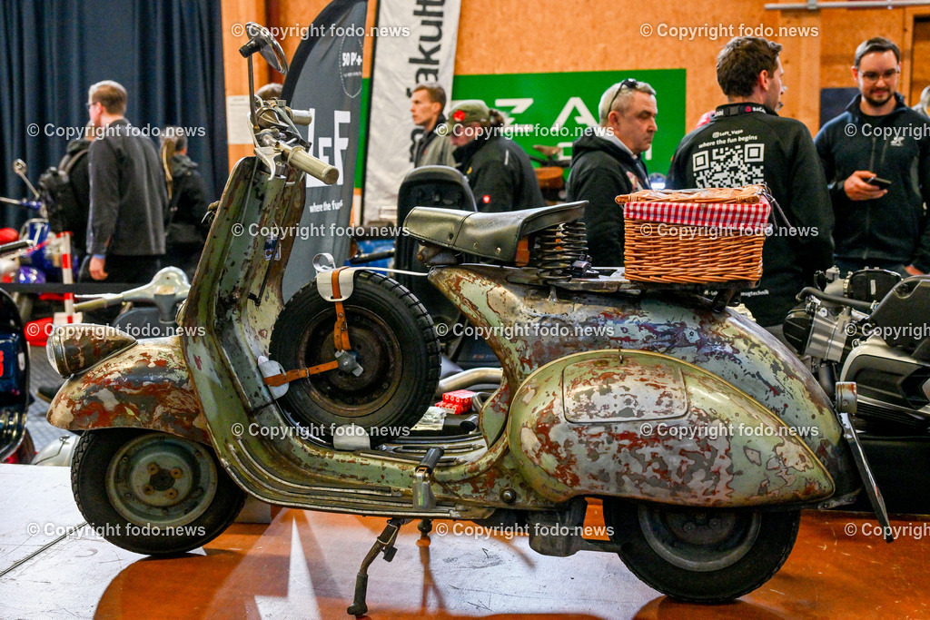 Vespa Custom Show_ Neumarkt Mkr._ 01.03.2025-30 | 01.03.2025, Neumarkt im Mklr., AUT, Neumarkt im Mkr., im Bild Vespa Custom Show 2025©Harald Dostal / fodo.news
