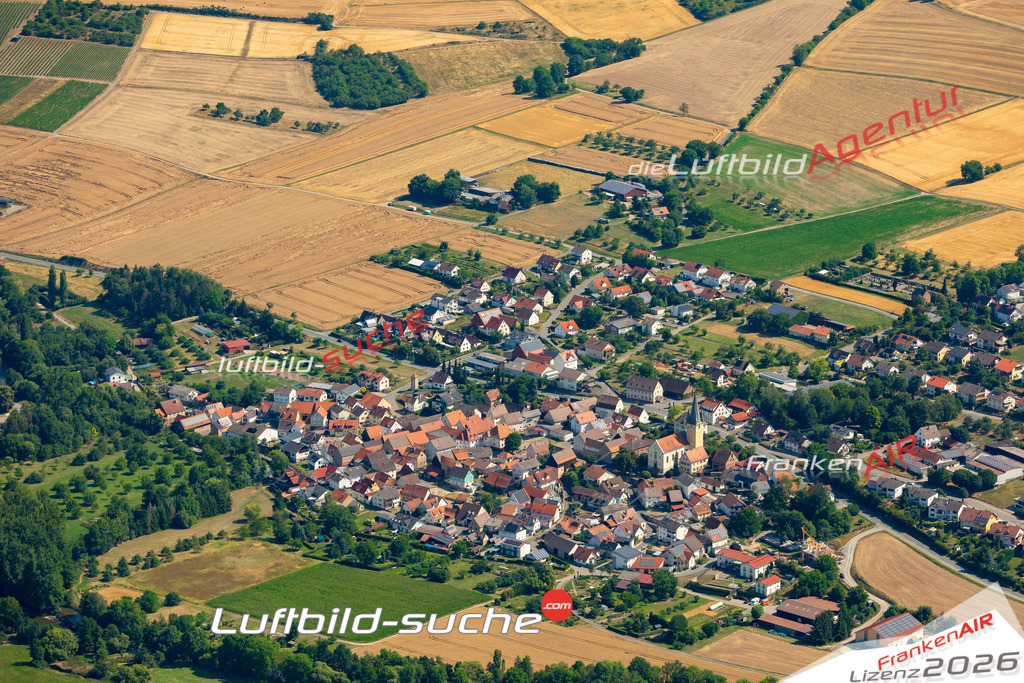 Das Luftbild zeigt : Impfingen Tauberbischofsheim - Die Luftaufnahme wurde 2023 vom UL-Flugzeug aus erstellt ( keine Drohne ) - Hochauflösende Luftaufnahme - Für grossformatige Ausdrucke geeignet. Die Geschenkidee !Mit Lizenz und Bildrechte bestellbar
