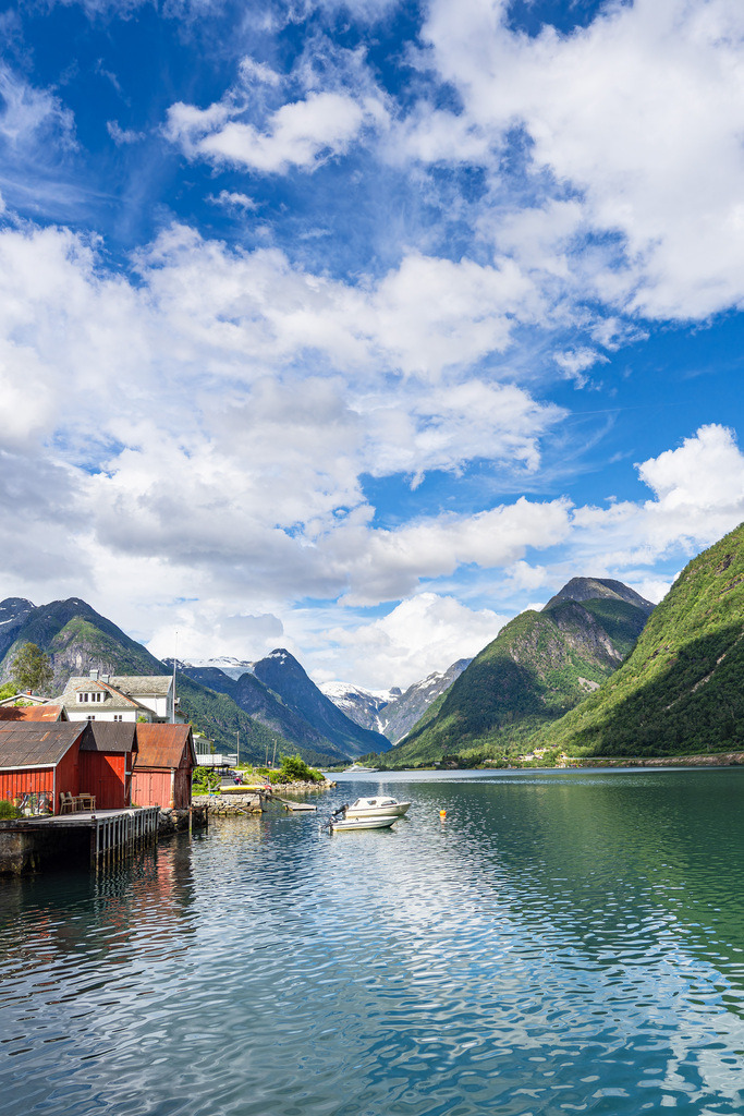 Blick über den Fjærlandsfjord in Norwegen | Blick über den Fjærlandsfjord in Norwegen.