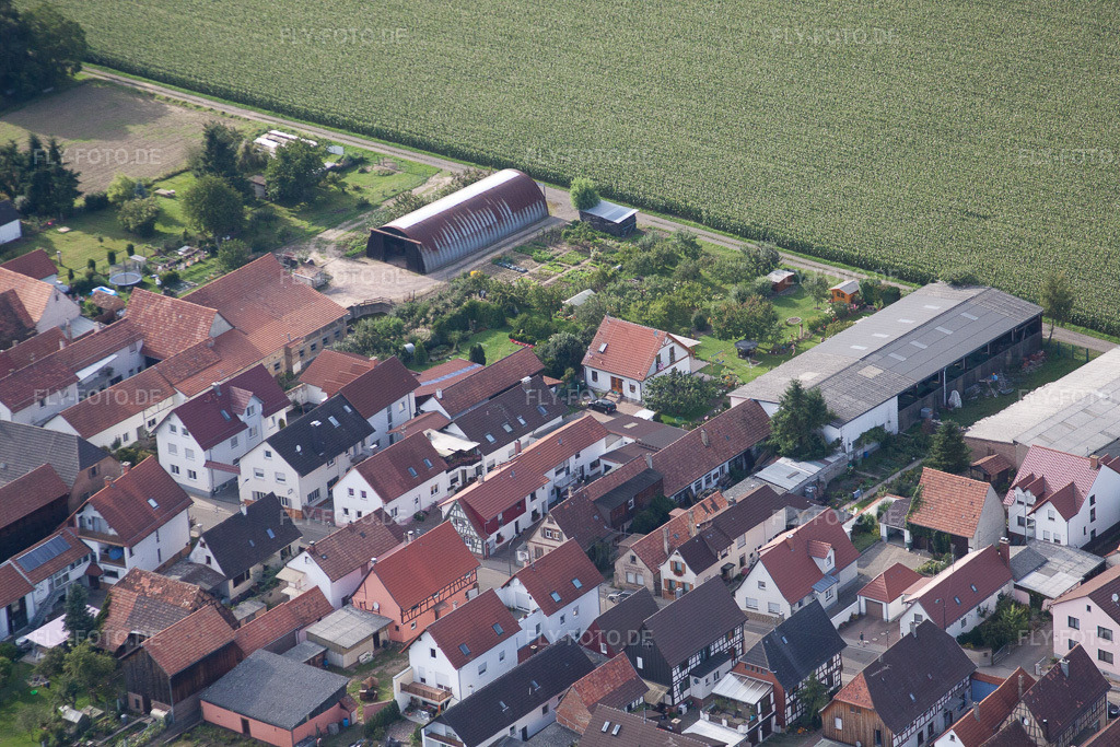 Luftbild: Saarstr in Kandel im Bundesland Rheinland-Pfalz in Deutschland. Foto: IMG_44018.jpg vom 17.08.2011 durch Werner Riehm/FLY-FOTO.de