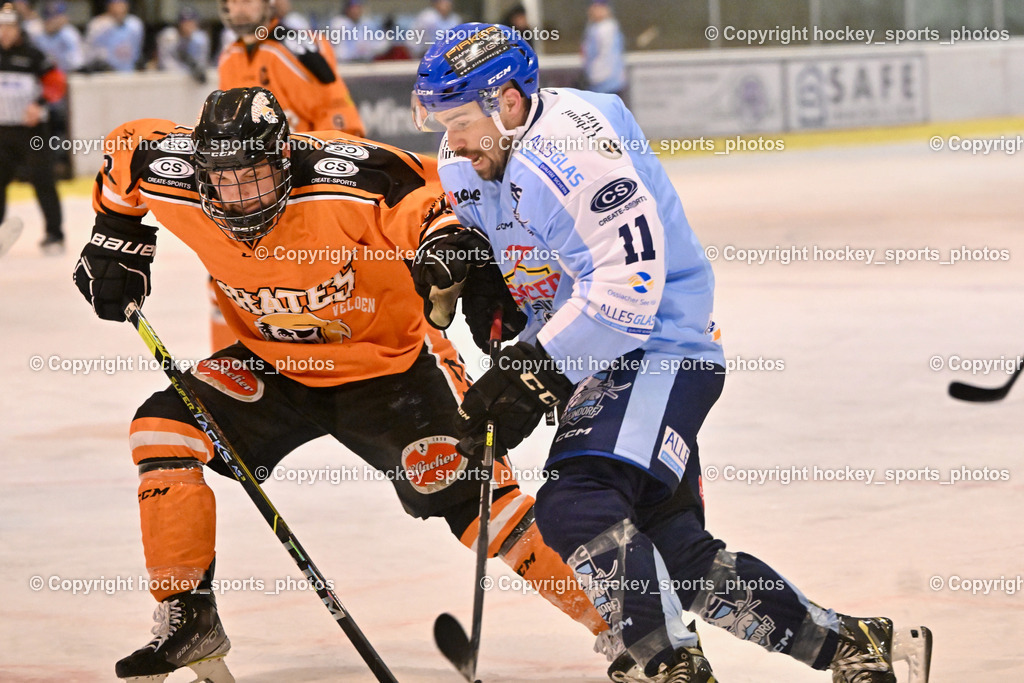 USC Velden vs. ESC Steindorf 9.1.2023 | #11 Toff Nico, #91 Bergmann Jonathan