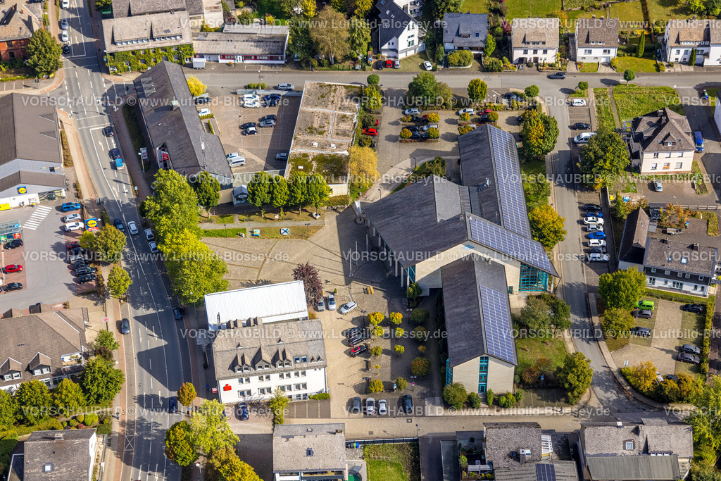 Bestwig220901903 | Luftbild, Gemeindeverwaltung Bestwig, Bestwig, Ruhrgebiet, Nordrhein-Westfalen, Deutschland