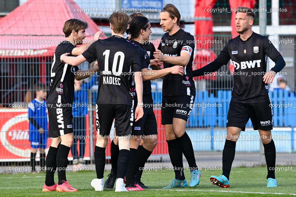 SAK vs. LASK Amateure 6.4.2023 | #9 Marco Siverio Toro, #32 Enrique Wild, Jubel LASK Amateure, #10 Marco Kadlec, #23 Gabriel Zirngast, #18 Sebastian Wimmer, #43 Nemanja Celic