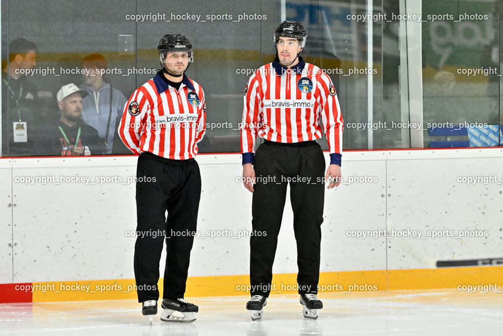 Kuss & Kuss Kings vs. Golden Bulls | Milan Zrnic Referee, Wolfgang Puff Referee, Kuss &amp; Kuss Kings vs. Golden Bulls, Kuss &amp; Kuss Kings vs. Golden Bulls am 30.05.2025 in Ferlach (HTC Eishalle Ferlach), Austria, (Photo by Bernd Stefan)