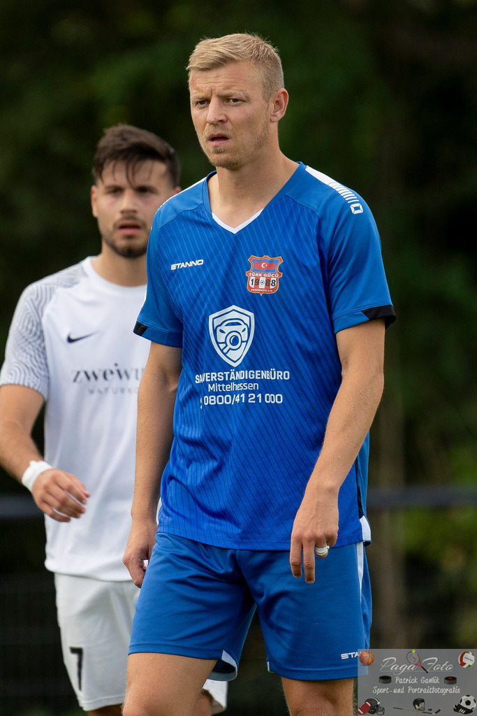 Testspiel: Spvgg. 03 Fechenheim - Türk Gücü Friedberg, 13.07.2024 | Maik Vetter (Türk Gücü Friedberg #19), Spvgg. 03 Fechenheim - Türk Gücü Friedberg, Frankfurt am Main, Sportanlage Birsteiner Straße, 13.7.2024 - Realisiert mit Pictrs.com