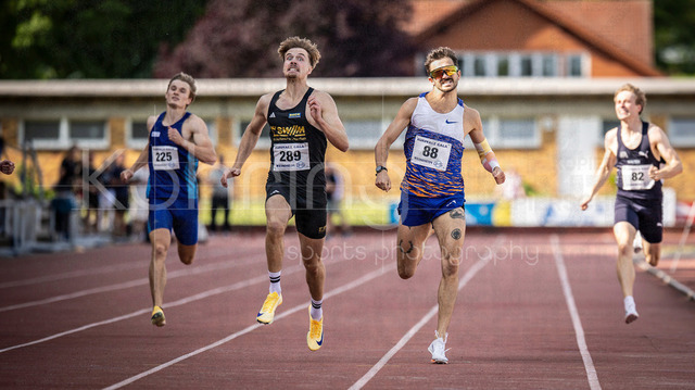 B&amp;S Kurpfalz Gala; Weinheim, 23.05.2026 | WEINHEIM, GERMANY - MAY 24: Rocco Martin (GER/SG Motor Gohlis-Nord Leipzig), Samuel Werdecker (GER/LG Stadtwerke München), Jacques Ehrmann (FRA/Frankreich) during the B&amp;S Kurpfalz Gala am 23.05.2026 at the  Sepp-Herberger-Stadium in Weinheim (Baden-Wuerttemberg / Germany).