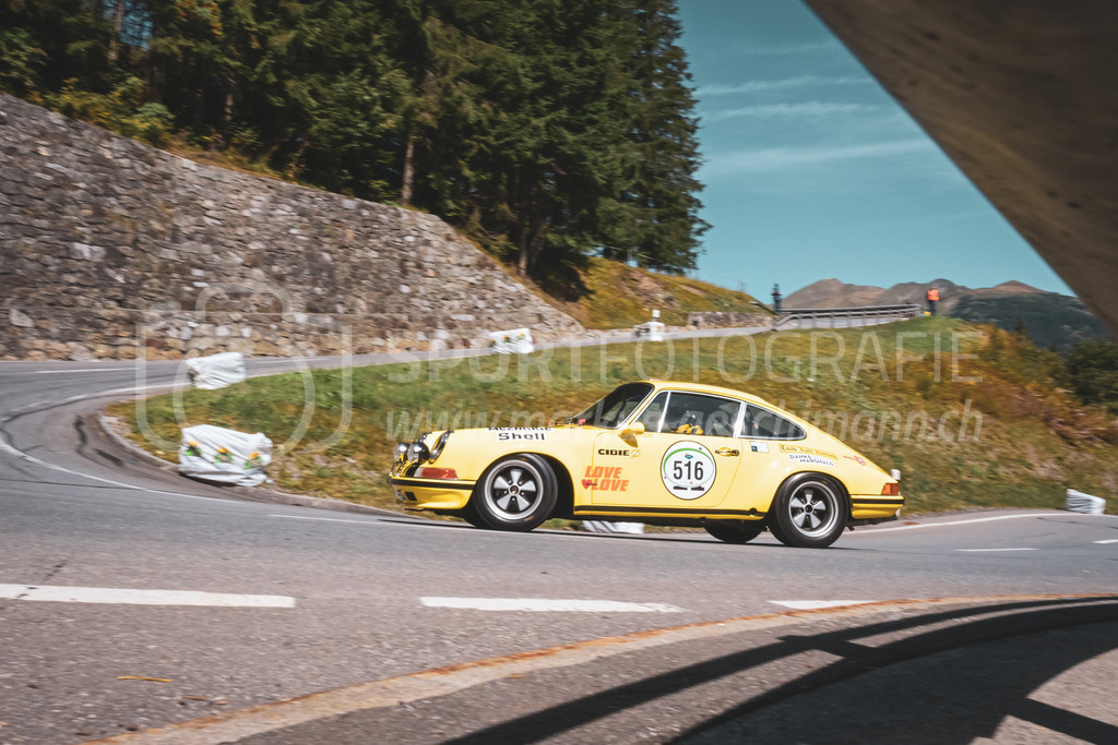 21. Arosa ClassicCar 2025 - 6. =September= 2025 | Marco Halter aus Uetikon am See (SUI) in einem Porsche ST aus dem Jahre 1972 mit Startnummer 516 am Arosa ClassicCar 2025 in der Kategorie Competition..@arosaclassiccar, @arosa.official, #arosaclassiccar, #arosa, #76curves, #classiccarBild: Sportfotografie Markus Aeschimann | www.markus-aeschimann.ch - Realisiert mit Pictrs.com