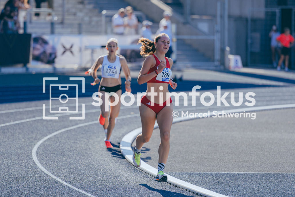Deutsche Meisterschaften U20 / U16 2026 | Lenja Wiechers, ASC Düsseldorf, 789, 1500-Meter-Lauf, Deutsche Meisterschaften der U20 &amp; U16 2026, Lohrheidestadion Bochum-Wattenscheid, 10.07.2026. Foto: Marcel Schwering / sportimfokus - Realisiert mit Pictrs.com