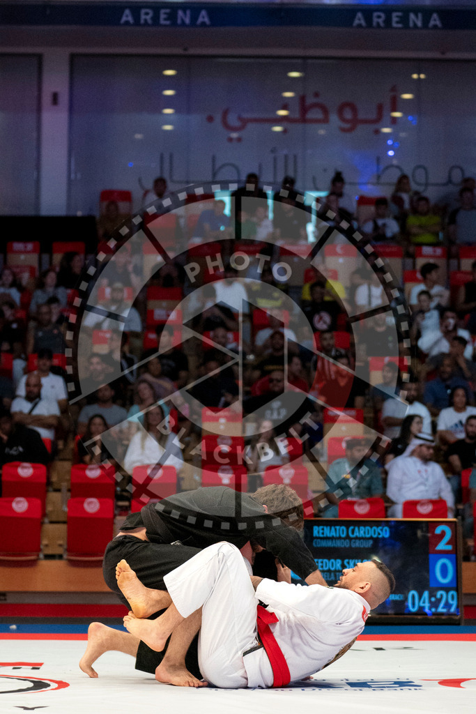 20231107PBB5225 | Fighters compete during the AJP World Master Championship in the Mubadala Arena in Abu Dhabi, Arab United Emirates, on November 7, 2023.