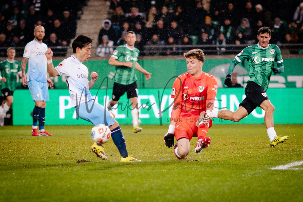 2. Bundesliga, Saison 2025/26, 21. Spieltag: SC Preußen Münster - VfL Bochum | Münster, 06.02.2026: 2. Bundesliga, 21. Spieltag, SC Preußen Münster gegen VfL Bochum im LVM-Preußenstadion in Münster. Foto: sportfotografie.ms | Markus Paletta - Realisiert mit Pictrs.com