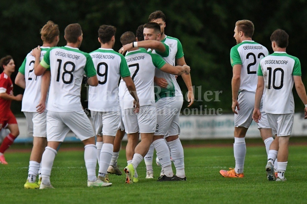 SpVgg GW Deggendorf : TSV Mauth | Die Deggendorfer feiern Jure Matic (SpVgg GW Deggendorf #22) - Realisiert mit Pictrs.com