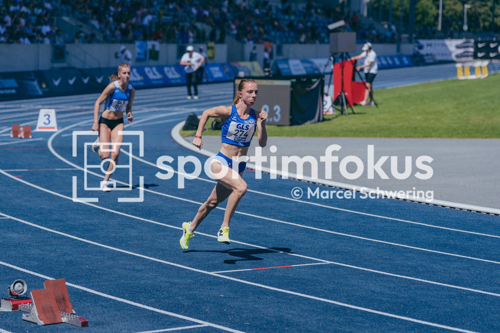 Deutsche Meisterschaften U20 / U16 2026 | Lea Rittner, ESV Amberg, 274, 400-Meter-Lauf, Deutsche Meisterschaften der U20 &amp; U16 2026, Lohrheidestadion Bochum-Wattenscheid, 11.07.2026. Foto: Marcel Schwering / sportimfokus - Realisiert mit Pictrs.com