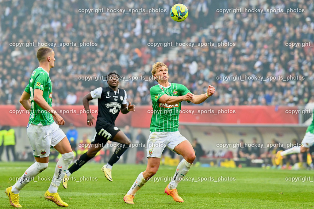 SK Puntigamer Sturm vs. SK Rapid Wien Siegerehrung, Impressionen | #43 Leopold Querfeld SK Rapid, SK Puntigamer Sturm vs. SK Rapid Wien Siegerehrung, Impressionen, SK Puntigamer Sturm vs. SK Rapid Wien Siegerehrung, Impressionen am 01.05.2024 in Klagenfurt (Wörthersee Stadion ), Austria, (Photo by Bernd Stefan)