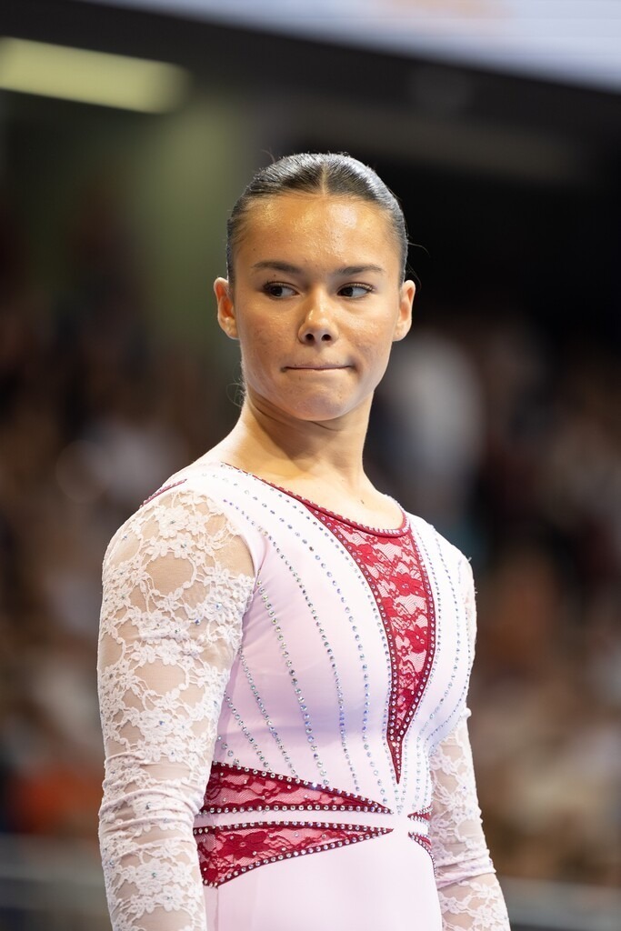 DM Finals 2026; Deutsche Meisterschaft im Gerätturnen 2026, Mehrkampf Frauen | DM Finals 2026; Deutsche Meisterschaft im Gerätturnen 2026, Mehrkampf Frauen***Lara Baumgartl am Boden - Realisiert mit Pictrs.com