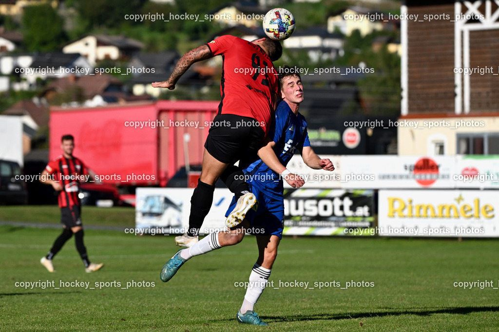 ATUS Nötsch vs. Thal Assling | #91 Christian Lussnig ATUS Nötsch, #10 Julian Jakob Moser Thal Assling, ATUS Nötsch vs. Thal Assling, ATUS Nötsch vs. Thal Assling am 31.08.2025 in Nötsch (Dobratsch Arena), Austria, (Photo by Bernd Stefan)