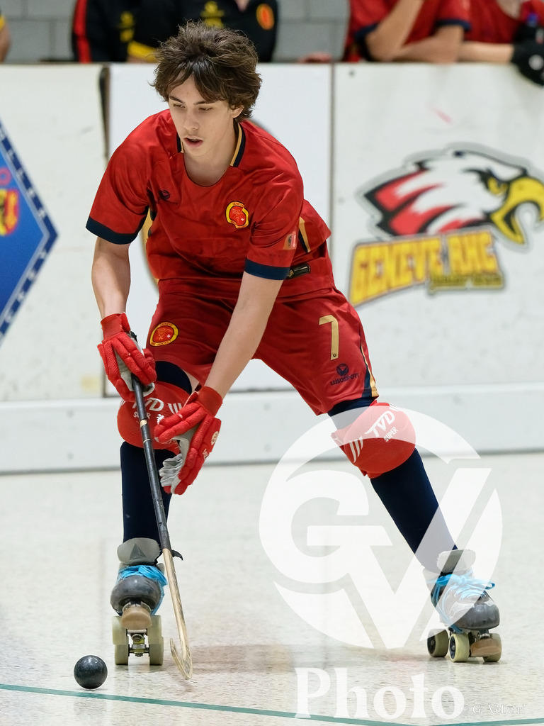 Geneve RHC  v RC Biasca  - U17 | Geneve, Switzerland - May 10 : during the U17  match between Geneve RHC  and RC Biasca  at Centre sportif de la queue d'arve on May 10 , 2026 in Geneve, Switzerland.