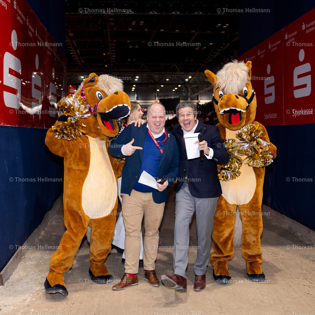 TH_Pferdinand_ Ute die Stute_ Kaj Warnecke_ Arnoud Petit_24952 | Pferdinand, Ute die Stute, Kaj Warnecke, Arnoud Petit beim Partner Pferd 2025 am 18.01.25 in Leipzig, Messe Leipzig