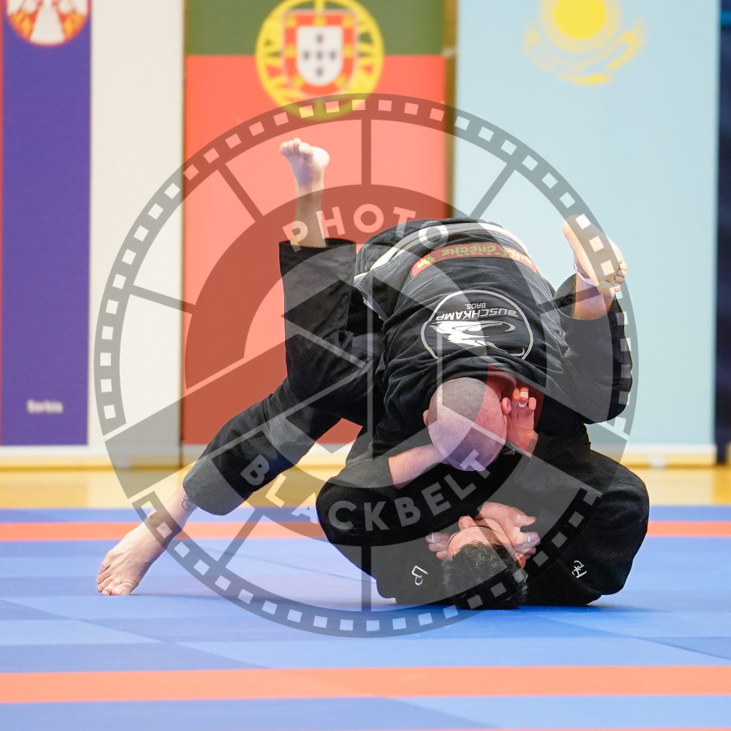 20240203PBB07527 | Fighters compete during the Brazilian Jiu-Jitsu Championship of the AJP Tour in Maintal by Frankfurt am Main, Germany, on February 2, 2024.
