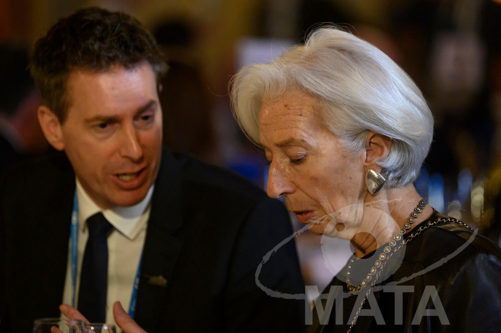 _DWI5580 | EZB-Präsidentin Christine Lagarde in der Münchner Residenz bei der Verleihung des Ewald-von-Kleist-Preis. Der diesjährige Ewald-von-Kleist-Preis wird am Rande der Münchner Sicherheitskonferenz 2026 an das ukrainische Volk vergeben. München, 14.02.2026 Bayern Deutschland - Realisiert mit Pictrs.com