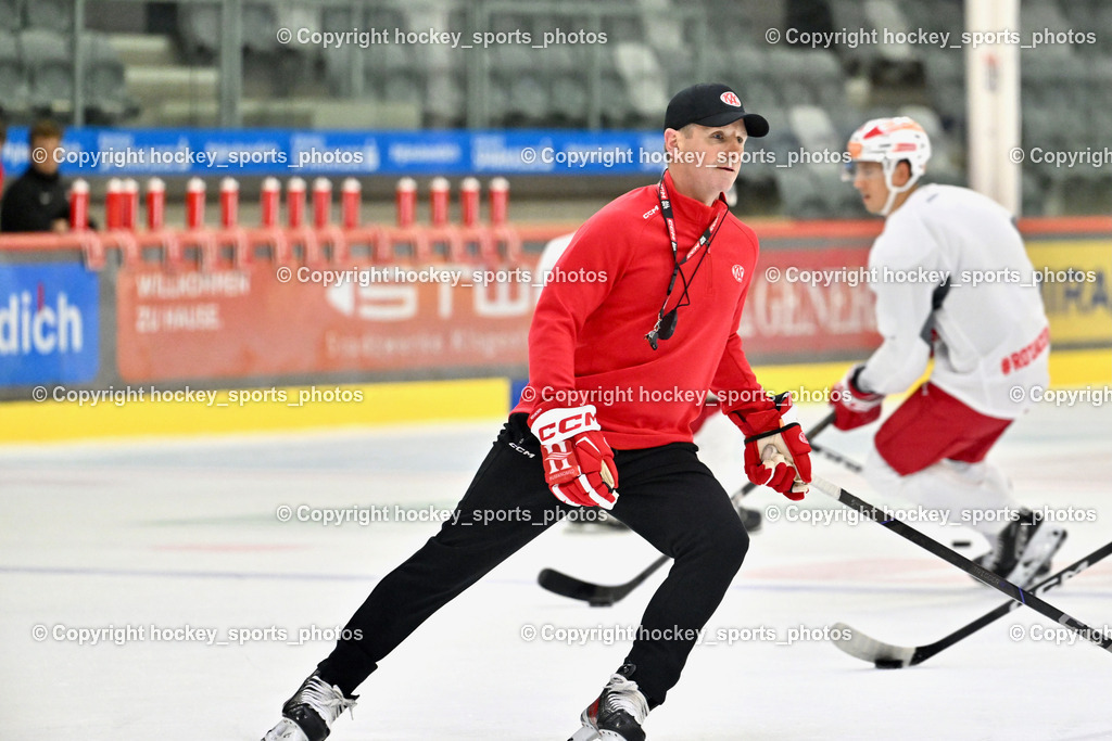 EC KAC Trainingsstart | Kirk Furey Headcoach EC KAC, EC KAC Trainingsstart, EC KAC Trainingsstart am 06.08.2025 in Klagenfurt (Heidi Horten Eishalle ), Austria, (Photo by Bernd Stefan)
