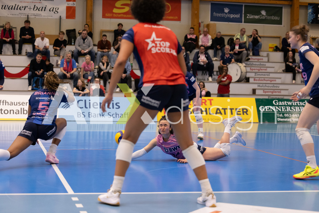 Volleyball I Frauen I Saison 2025-2026 I Volleyball NLA | Women I 1/2 Finals I  VC Kanti Schaffhausen - Sm'Aesch Pfeffingen I 07.03.2026 | 14 Romina Schnyder (CH) (Sm'Aesch Pfeffingen) – Libera - Realisiert mit Pictrs.com