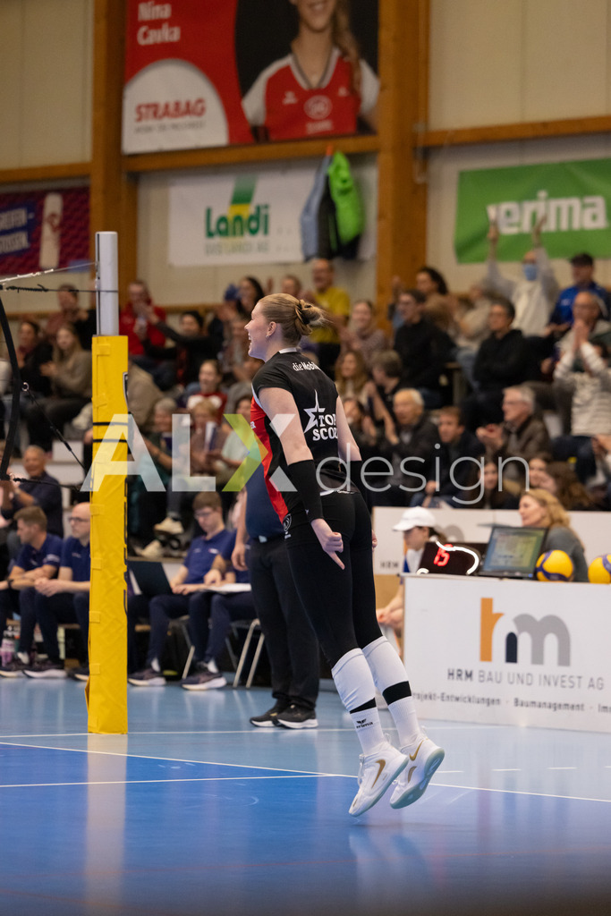 Volleyball I Frauen I Saison 2025-2026 I Volleyball NLA | Women I 1/2 Finals I  VC Kanti Schaffhausen - Sm'Aesch Pfeffingen I 18.03.2026 | 9 Jordan Lockwood (USA) (VC Kanti Schaffhausen) – Diagonal - Realisiert mit Pictrs.com