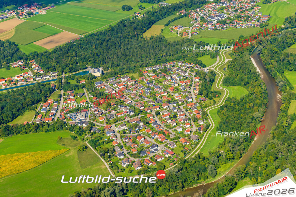 Luftaufnahme Wajon Tacherting - Die Luftaufnahme wurde 2025 vom UL-Flugzeug heraus erstellt ( keine Drohne ) - Hochauflösende Luftaufnahme - für professionelle Ausdrucke geeignet. Die Geschenkidee !Mit Lizenz und Bildrechte bestellbar