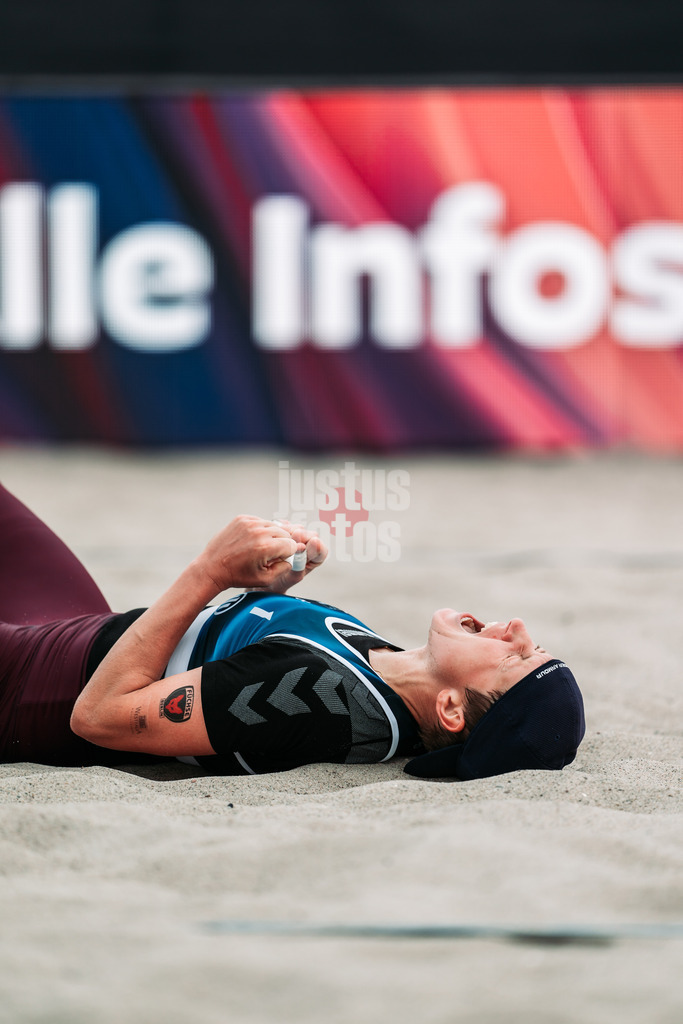 Beachvolleyball | Frauen | Allianz German Beach Tour 2024 | Tourstop Kühlungsborn 2 | 16.08.2024 | Melanie Gernert jubelt