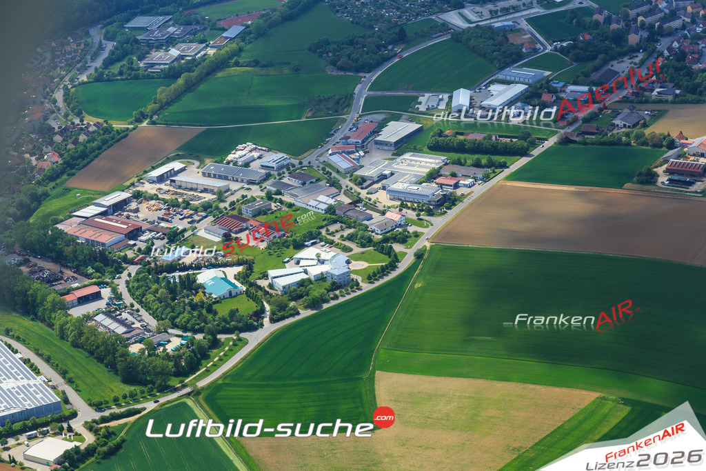 Luftbild von Erlbacher-strasse Rothenburg-tauber - Luftaufnahme wurde 2015 von https://frankenair.de mittels Flugzeug (keine Drohne) erstellt - die Geschenkidee