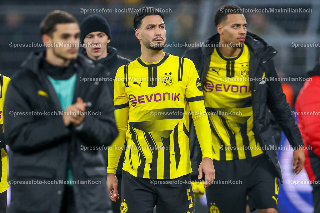 UCL11122402211 | 11.12.2024, UEFA Champions League, Borussia Dortmund - FC Barcelona, 8. Spieltag, Signal Iduna Park, Saison 2024 2025: Ramy Bensebaini (BVB #5)