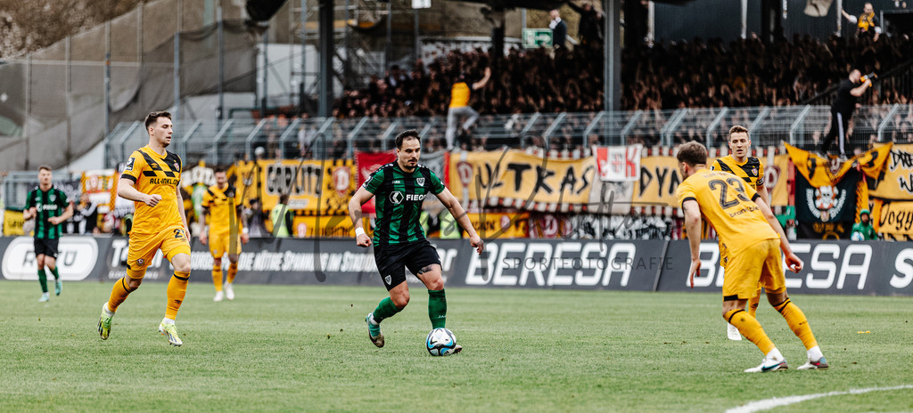 3. Liga, Saison 2023/24, 31. Spieltag: SC Preußen Münster - Dynamo Dresden | Münster, 30.03.2024: 3. Liga, 31. Spieltag, SC Preußen Münster gegen Dynamo Dresden im LVM-Preußenstadion in Münster. Foto: sportfotografie.ms | Markus Paletta - Realisiert mit Pictrs.com