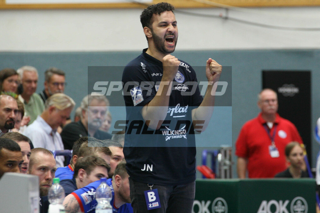 Bergischer HC - TSV Hannover-Burgdorf | BHC Coach Jamal Naji -  © Sportfoto-Sale (MK) - Realisiert mit Pictrs.com