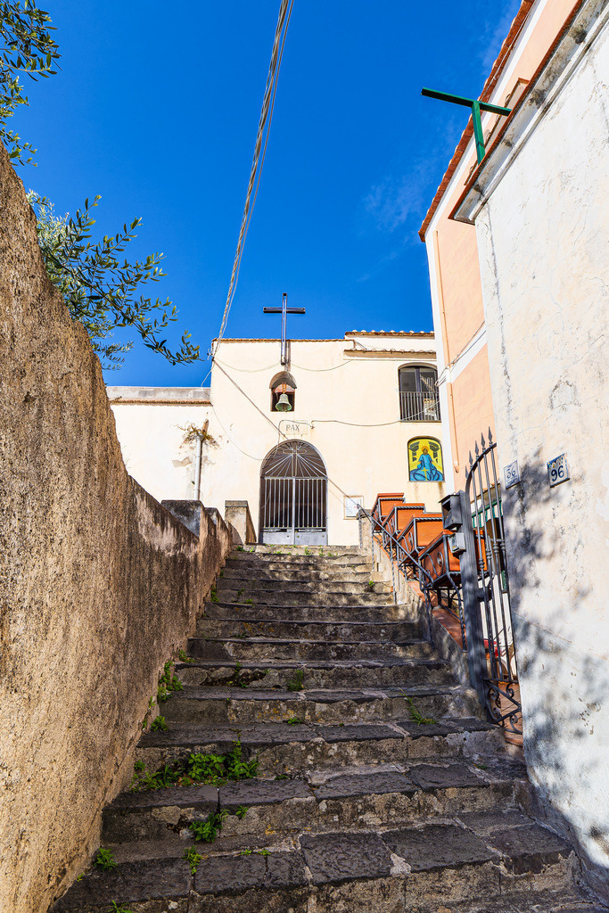 Treppe in Minori an der Amalfiküste in Italien | Treppe in Minori an der Amalfiküste in Italien.