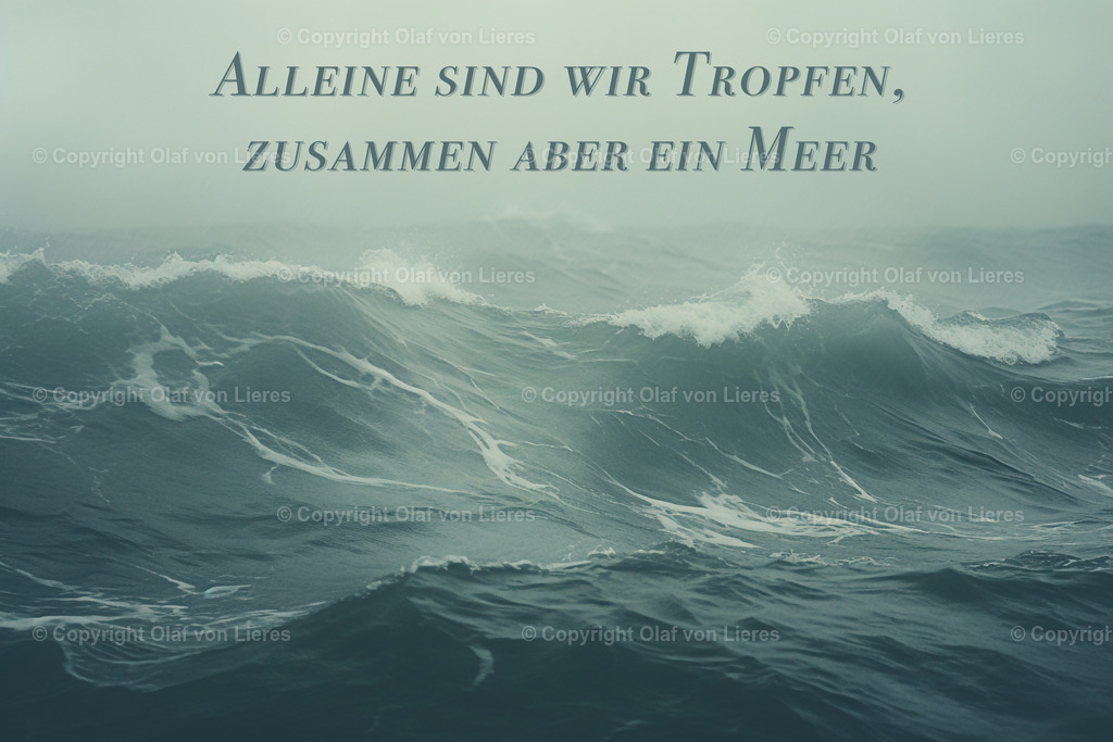 Wandbilder Teamwork Büro | Wandbilder mit aufgewühltem Meer