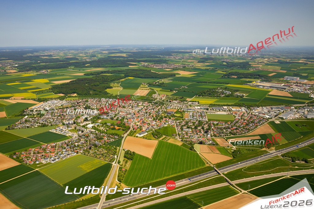 Das Luftbild zeigt  Dornstadt - Die Luftaufnahme wurde 2023 vom UL-Flugzeug aus erstellt ( keine Drohne ) - Hochauflösende Luftaufnahme - Für grossformatige Ausdrucke geeignet. Die Geschenkidee !Mit Lizenz und Bildrechte bestellbar