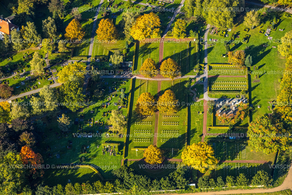 Hamm241007172 | Luftbild, Südenfriedhof Urnen und Kolumbarium, Gräberfeld, Mitte, Hamm, Ruhrgebiet, Nordrhein-Westfalen, Deutschland