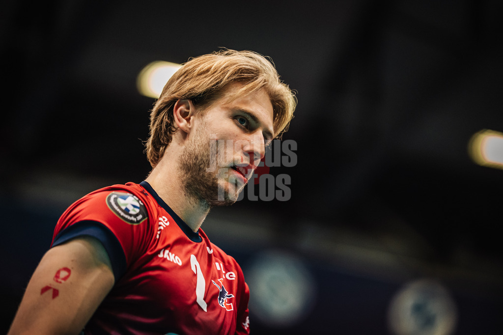 Volleyball | Herren | Saison 2025/2026 | Volleyball Ligacup | Finale | SVG Lüneburg vs. Berlin Recycling Volleys | 12.10.2024 | Daniel Gruvaeus (#2, SVG Lüneburg)