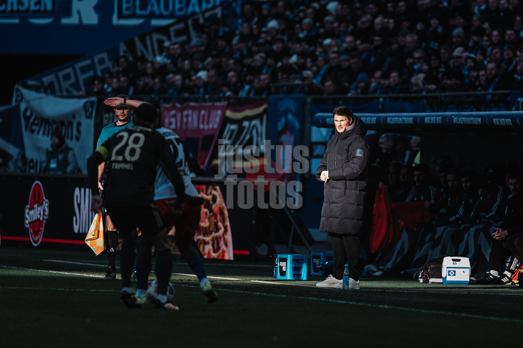 Fußball | Männer | Saison 2025/2026 | 1. Fußball-Bundesliga | 22. Spieltag | Hamburger SV vs. 1. FC Union Berlin | 14.02.2026 | Trainer Merlin Polzin (HSV)