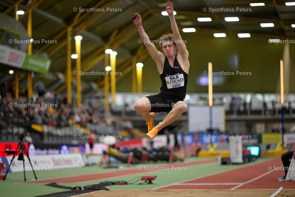 DM Halle 2026_Samstag-173 | 28.02.2026, xkaix, Leichtathletik Deutsche Meisterschaften Halle 2026,  v.l. Noah Fischer (TV Herbolzheim) - Realisiert mit Pictrs.com