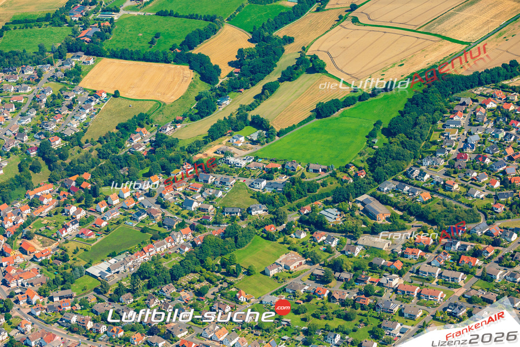 Luftaufnahme Lobenhausen Körle - Die Luftaufnahme wurde 2025 vom UL-Flugzeug heraus erstellt ( ohne Drohne ) - Hochauflösende Luftaufnahme - für professionelle Ausdrucke geeignet. Die Geschenkidee !Mit Lizenz und Bildrechte bestellbar