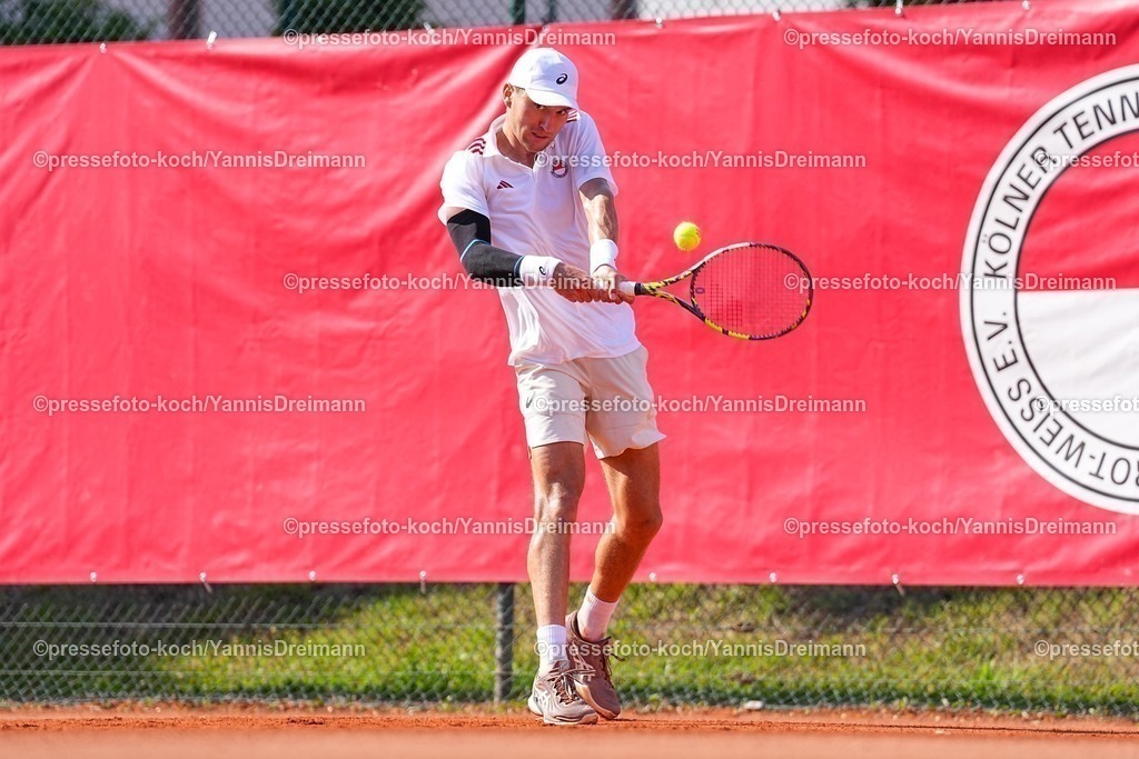 xYDR11072501098 | 11.07.2025, xydrx, Köln, Tennis, 1.Bundesliga Herren, Kölner THC Stadion Rot-Weiss 1 - TC Bredeney 1, Tennisanlage Olympiaweg: Raphael Collignon (Kölner THC Stadion Rot-Weiss 1)