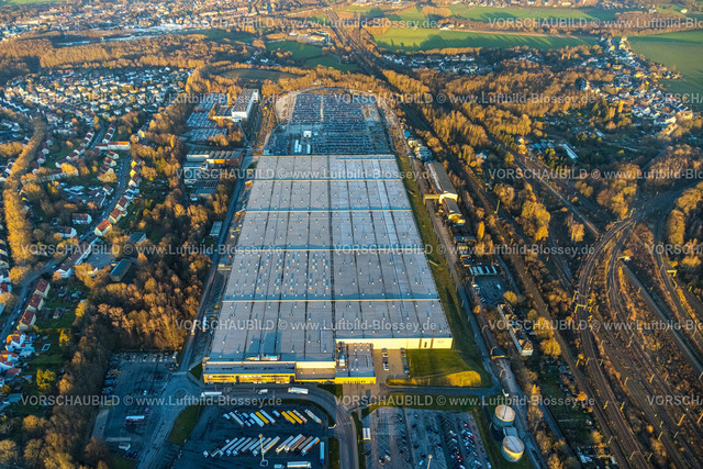 Bochum230202744 | Luftbild, Parkplätze am Opel Warehouse, ehemaliges Opelwerk, Langendreer, Bochum, Ruhrgebiet, Nordrhein-Westfalen, Deutschland