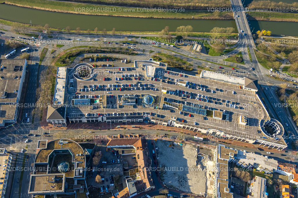 Hamm240305247 | Luftbild, Allee-Center Einkaufszentrum mit 
Parkdeck, Mitte, Hamm, Ruhrgebiet, Nordrhein-Westfalen, Deutschland