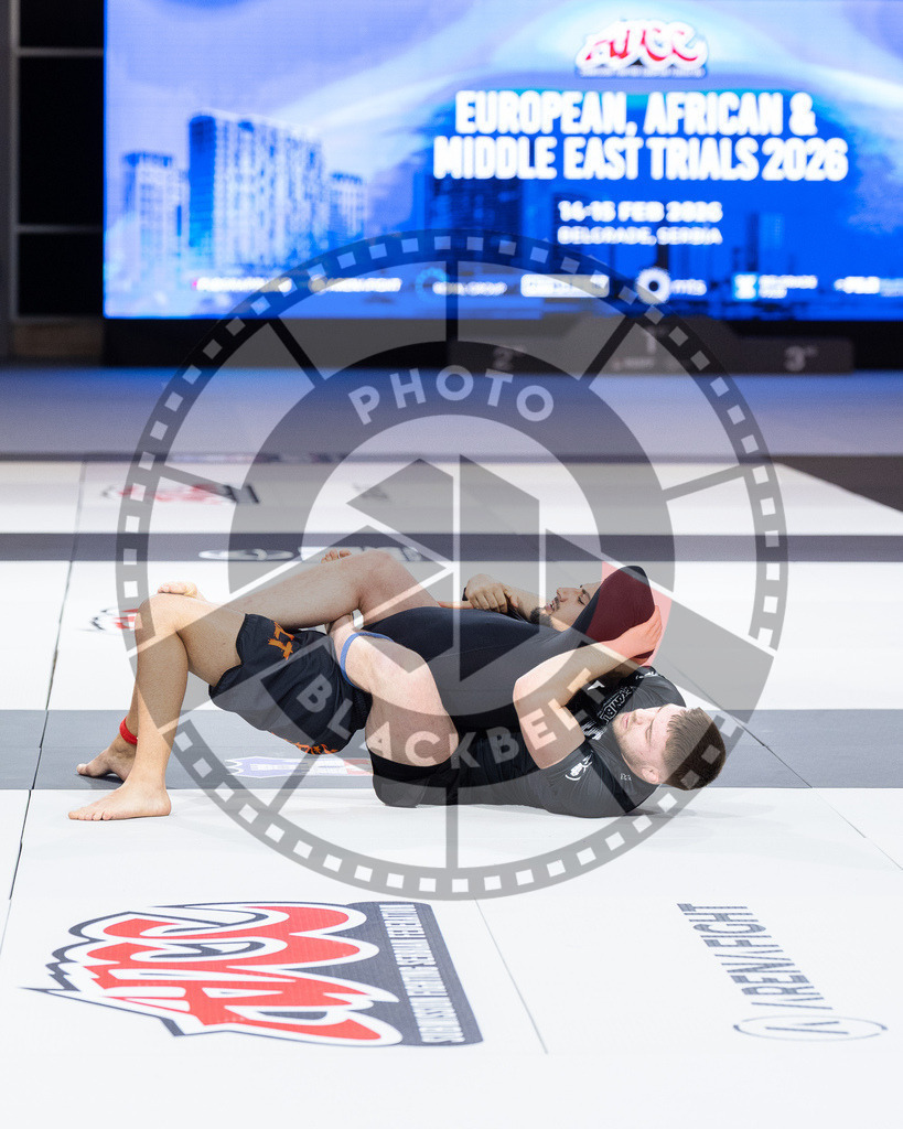 20260215PBB0573 | Fighters compete during the ADCC European Trials competition day 2 in Belgrade, Serbia, on February 15, 2026.