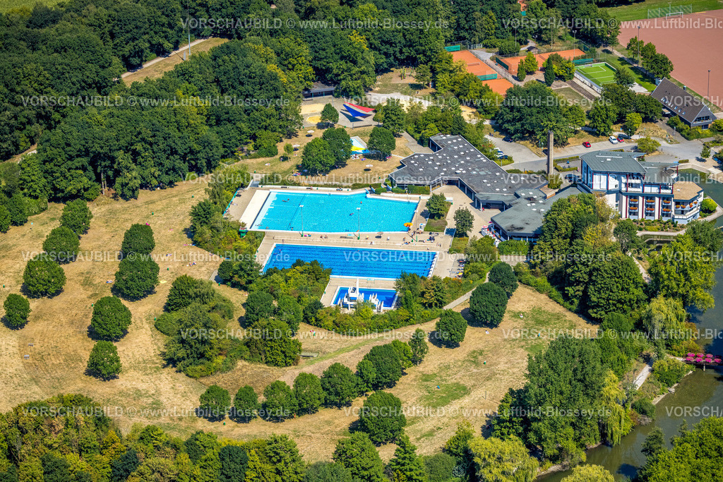 Hamm220809324HerringenPelkum | Luftbild, Hotel und Freibad Selbachpark, Pelkum, Hamm, Ruhrgebiet, Nordrhein-Westfalen, Deutschland