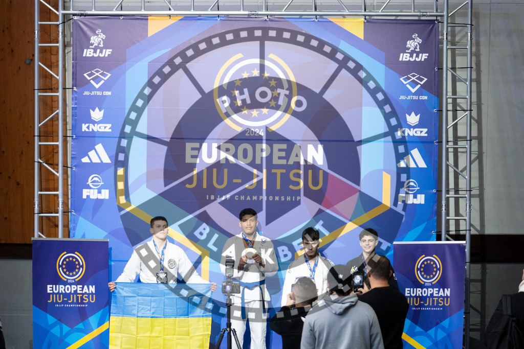 20240119PBB2200 | Fighters compete during the IBJJF European Championship in Paris, France, on January 19, 2024.