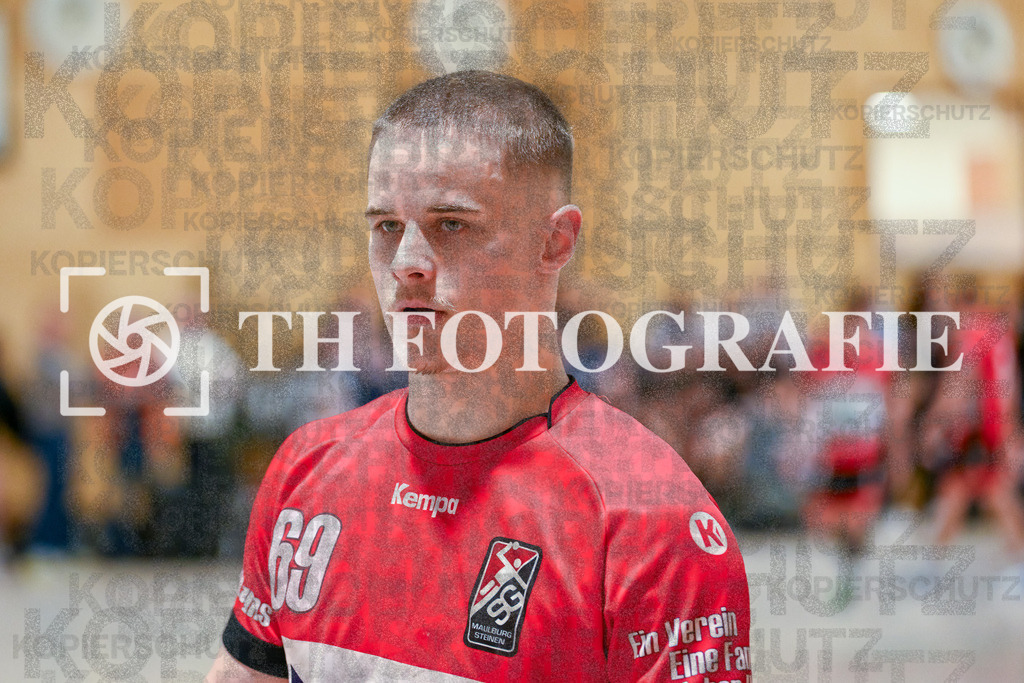 GER, SG Maulburg/Steinen - TuS Ringsheim, Handball, Landesliga Suedbaden, 22. Spieltag, Saison 2024/2025, 23.03.2025 | Ole Anton Holzkamp (SG Maulburg/Steinen, #69)GER, SG Maulburg/Steinen - TuS Ringsheim, Handball, Landesliga Suedbaden, 22. Spieltag, Saison 2024/2025, 23.03.2025Foto: TH Fotografie/Thomas Hess