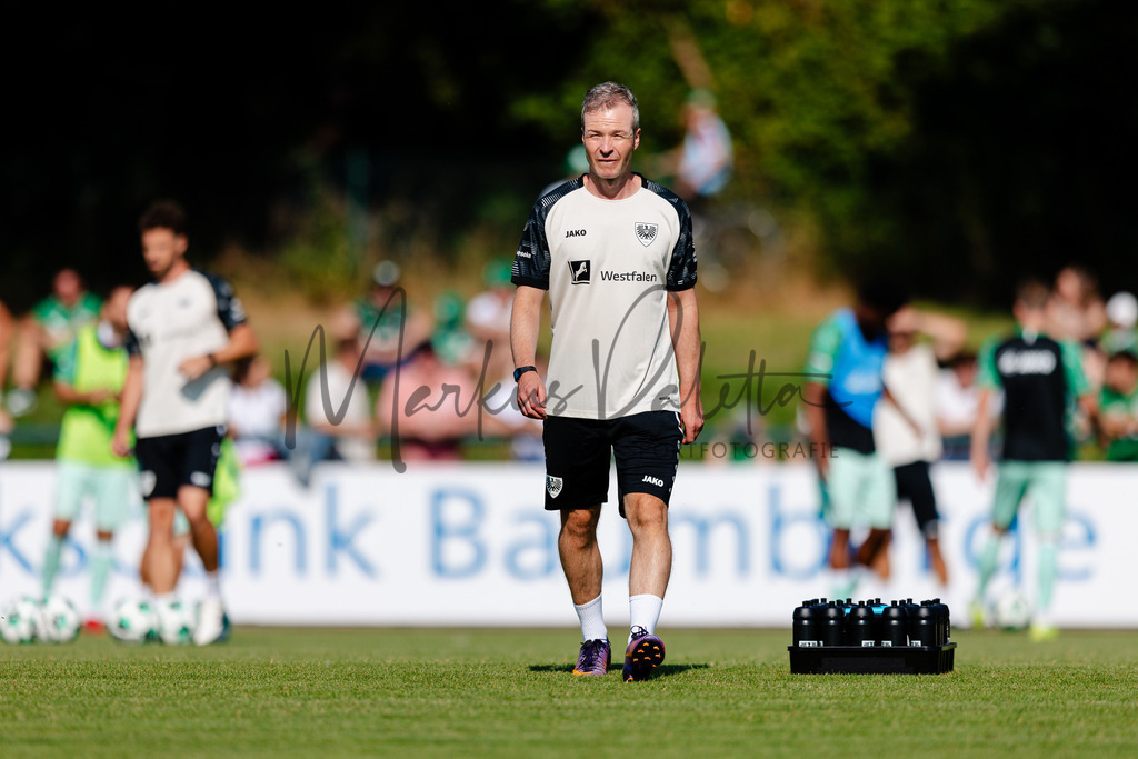 Testspiel, Saison 2026/27: SC Preußen Münster - Kickers Emden | Billerbeck, 10.07.2026: Testspiel, SC Preußen Münster gegen Kickers Emden auf der Anlage des DJK Billerbeck in Billerbeck. Foto: sportfotografie.ms | Markus Paletta - Realisiert mit Pictrs.com