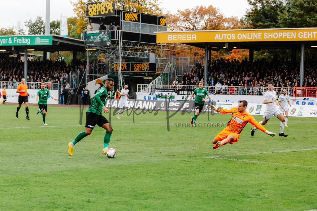 Regionalliga West, Saison 2022/2023, 13. Spieltag: SC Preußen Münster - 1. FC Düren | Regionalliga West, Saison 2022/2023, 13. Spieltag: SC Preußen Münster - 1. FC Düren am 22.10.2022 in Münster (Preußenstadion), Deutschland, Foto: sportfotografie.ms | Markus Paletta - Realisiert mit Pictrs.com