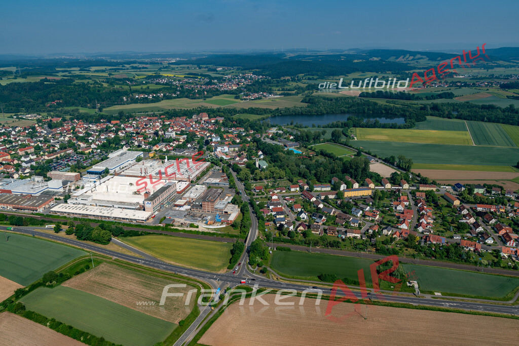 aktuelles Luftbild von  Redwitz-rodach - Luftaufnahme wurde 2018 von https://frankenair.de mittels Flugzeug (keine Drohne) erstellt.